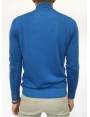 Sweater: Merino wool turtleneck , 14gg, garment dyed, burgundy/brown colour. 100%WOOL Bluette